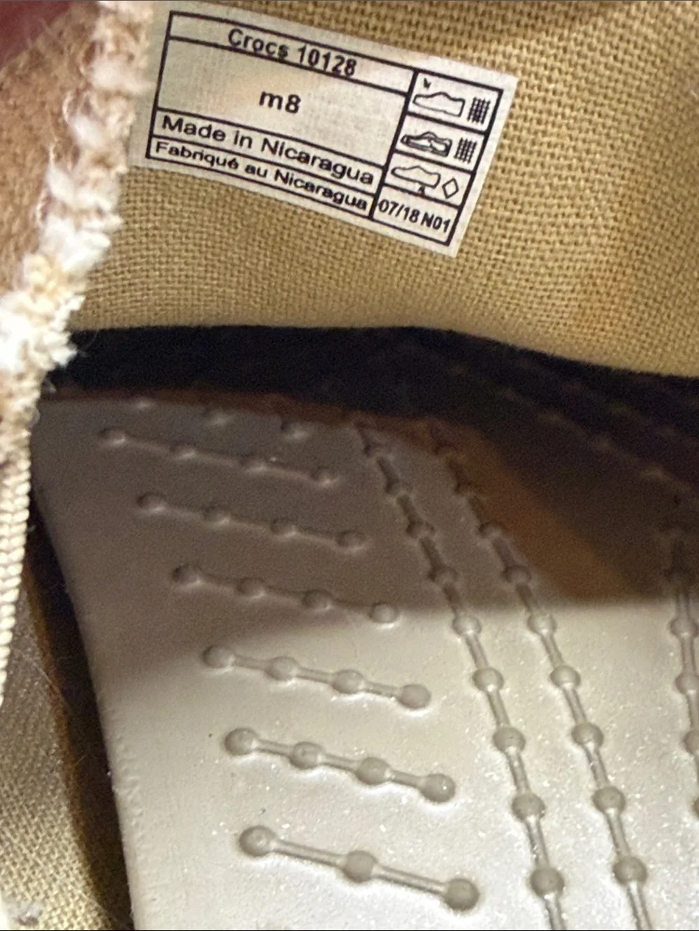 CROCS Men's Slip-On Canvas Loafers in Tan M8